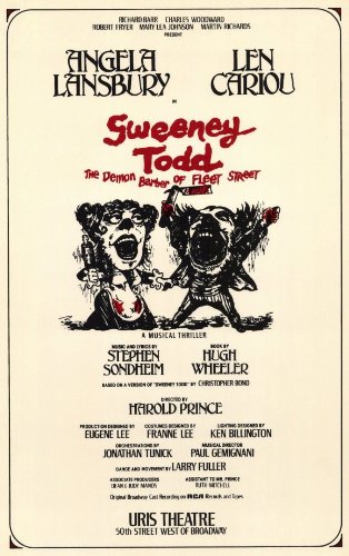 Sweeney Todd Poster Broadway Theater Play 11x17 Len Cariou Angela Lansbury Victor Garber MasterPoster Print, 11x17