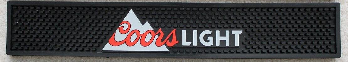 Coors Light Professional Bar Mat Spill Mat Rail Drip Mat