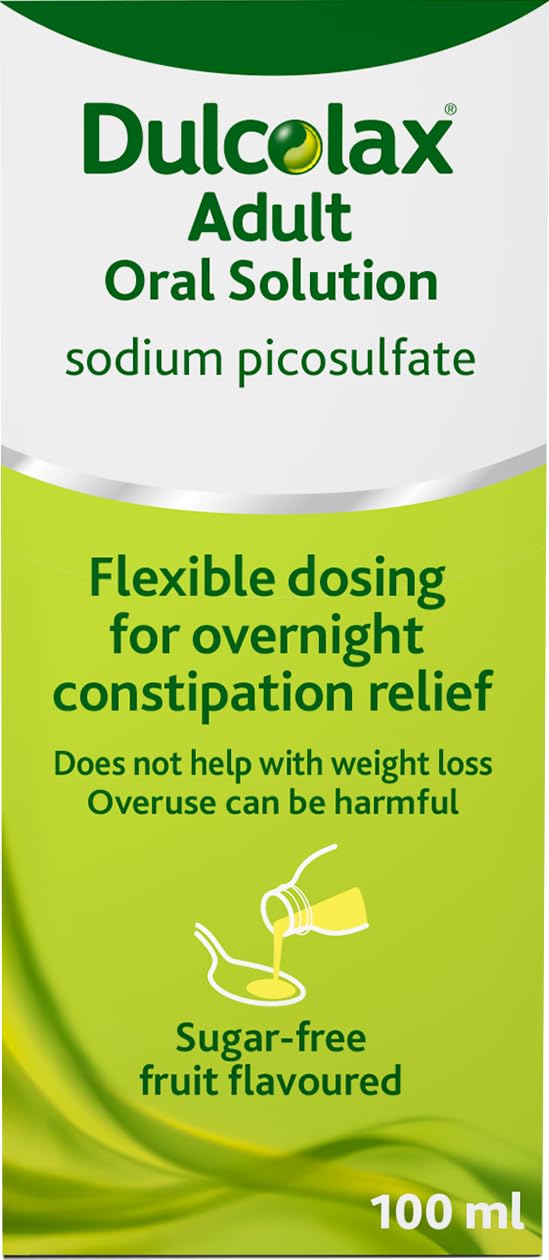 Dulcolax Adult Pico Liquid - Constipation Relief Laxative 5mg/5ml Sodium Picosulfate Liquid Oral Solution - 100ml