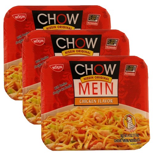 NissinChow Mein Chicken Flavor 4oz 3pcs