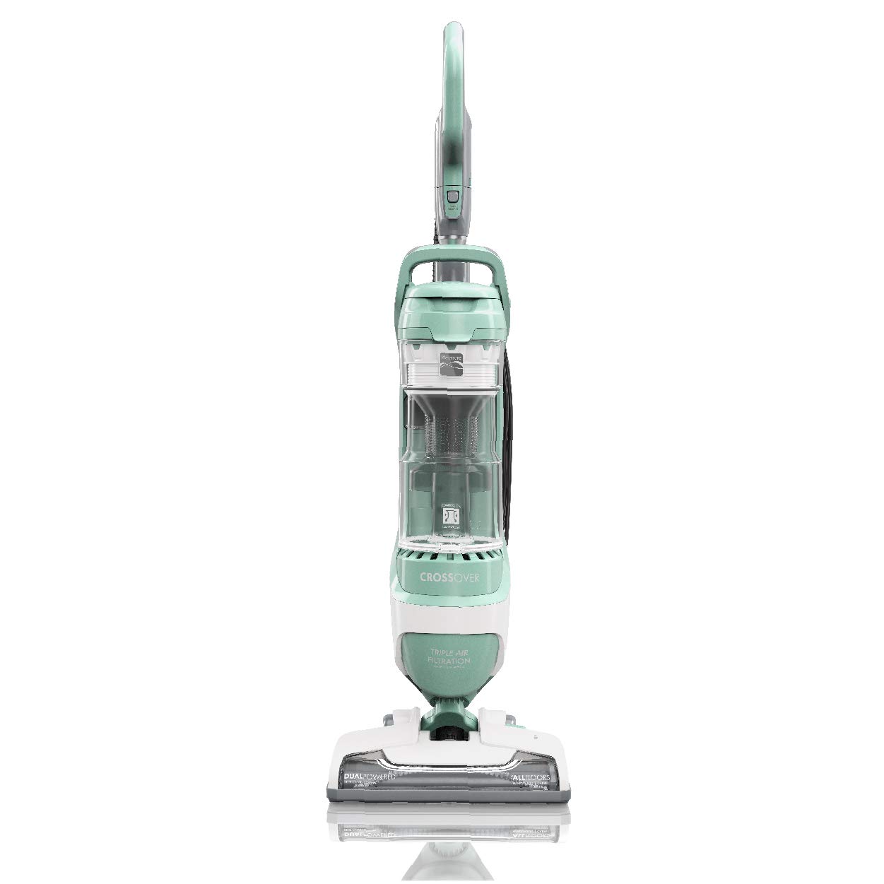 KenmoreDU3017 Friendly Upright Bagless 2-Motor Crossover Max Beltless Vacuum Cleaner with Lift-Away Design, Pet Handi-Mate, Triple HEPA, Height Adjustment, 3 Cleaning Tools, 1.8 Liters, Light Green