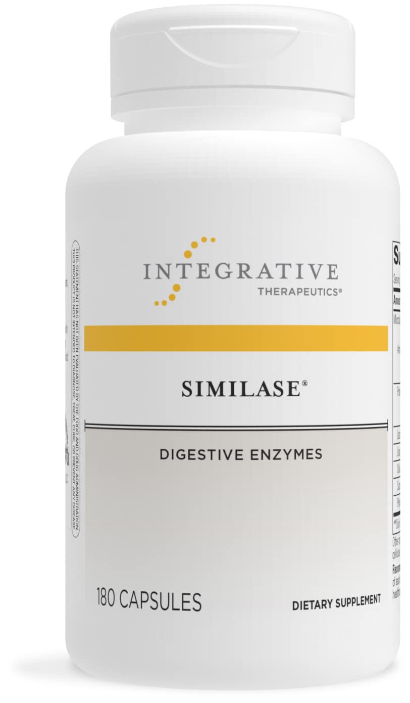 Integrative TherapeuticsSimilase - Physician Developed Digestive Enzymes for Women and Men - Vegan - 180 Vegetable Capsules