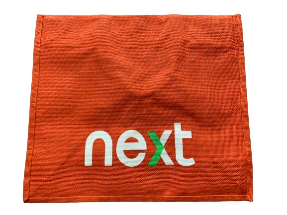 Jute Bag: Eco-Friendly Reusable Large Multi-Purpose Bag IWith a zipper closure.I Handbag I Shoulder Bag. I NEXT printed