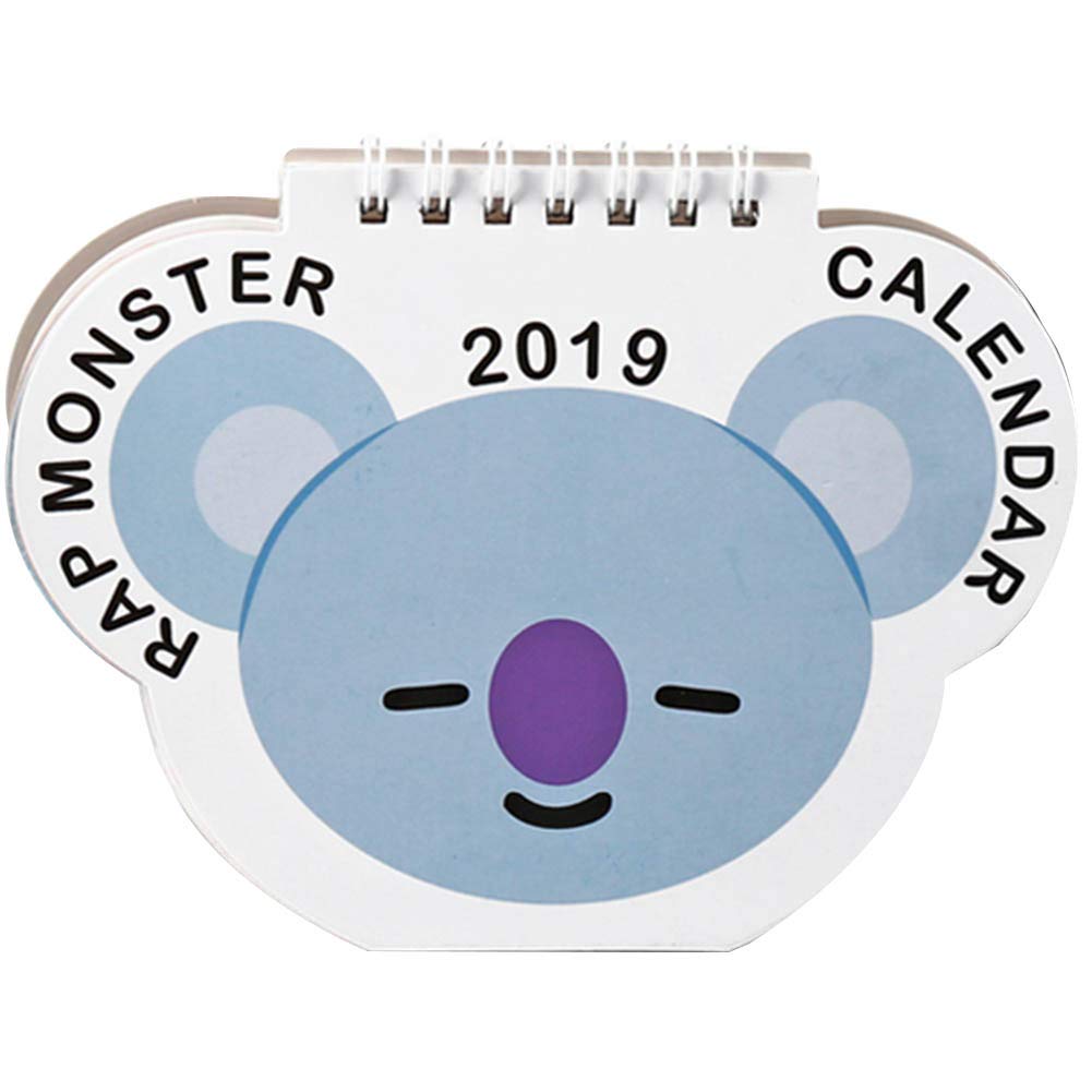 Skisneostype Kpop BTS Bangtan Boys Love Yourself 2019-2020 Cartoon Calendar for A.R.M.Y H08