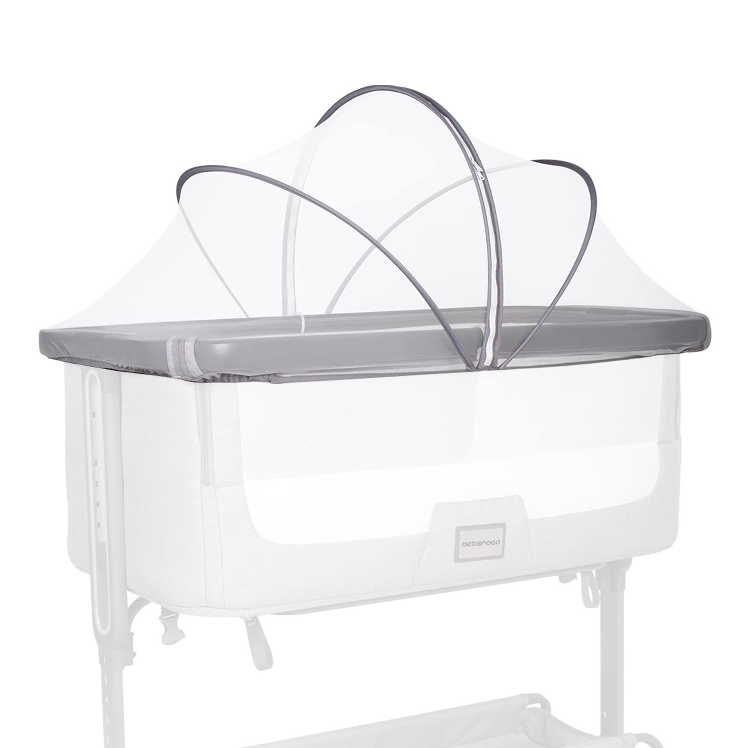 Beberoad LoveBassinet Mosquito Net Cover for Baby Bassinet Cover to Keep Cats Out Mosquito Net for Bassinet/Bedside Sleeper/Travel Cribs (White)