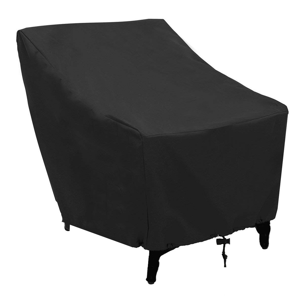 FLR Chair Cover for Outdoor Furniture Square Black Waterproof 27in Patio Table Cover Lightweight  Patio Furniture Covers for Garden Furniture