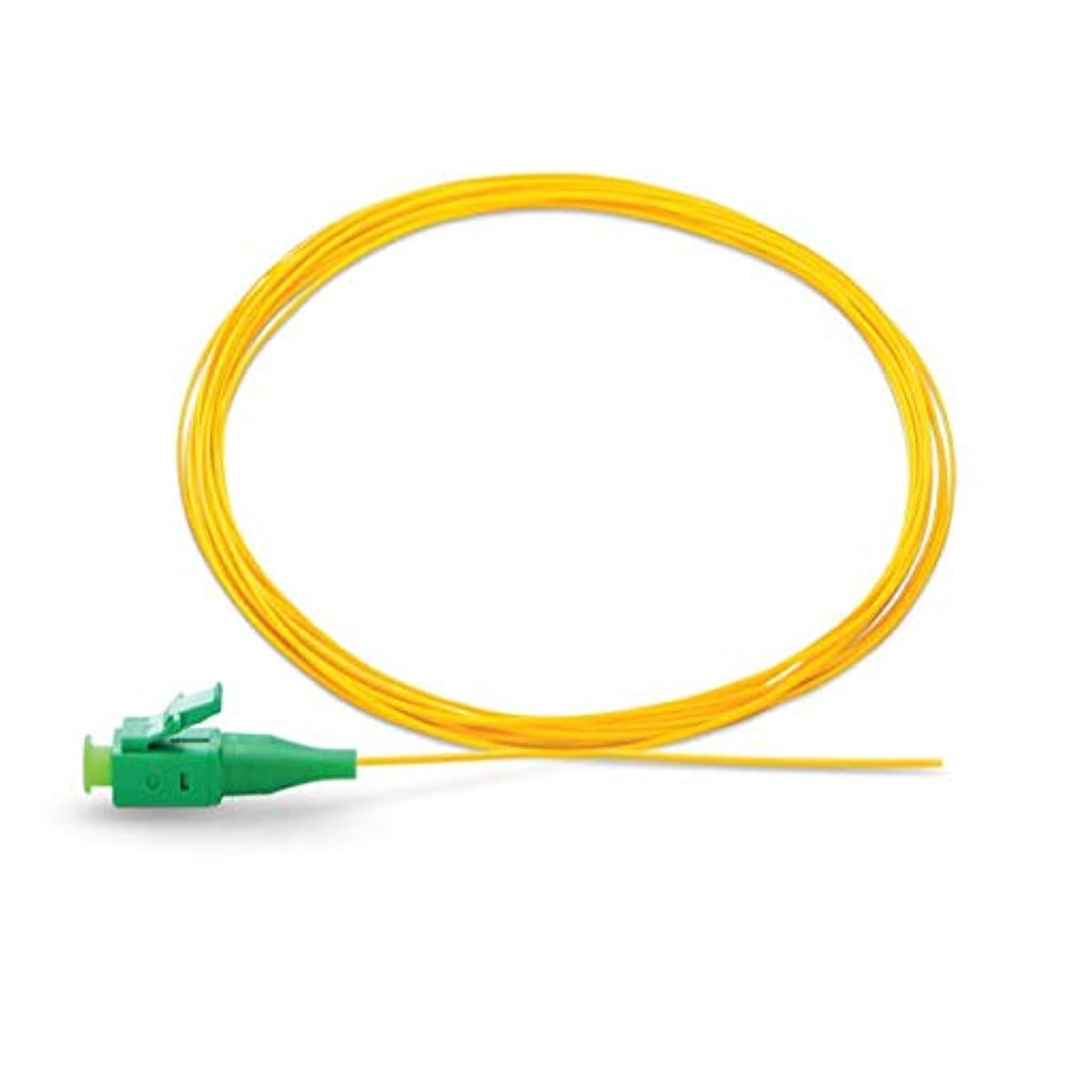 DKURVEDKURVE Fiber Optic LC APC Single Mode Pigtail 0.9mm PVC Jacket, 1m