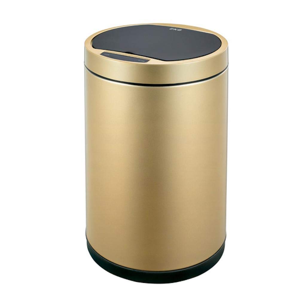 EKOStainless Steel Sensor Round Bin 35L Gold