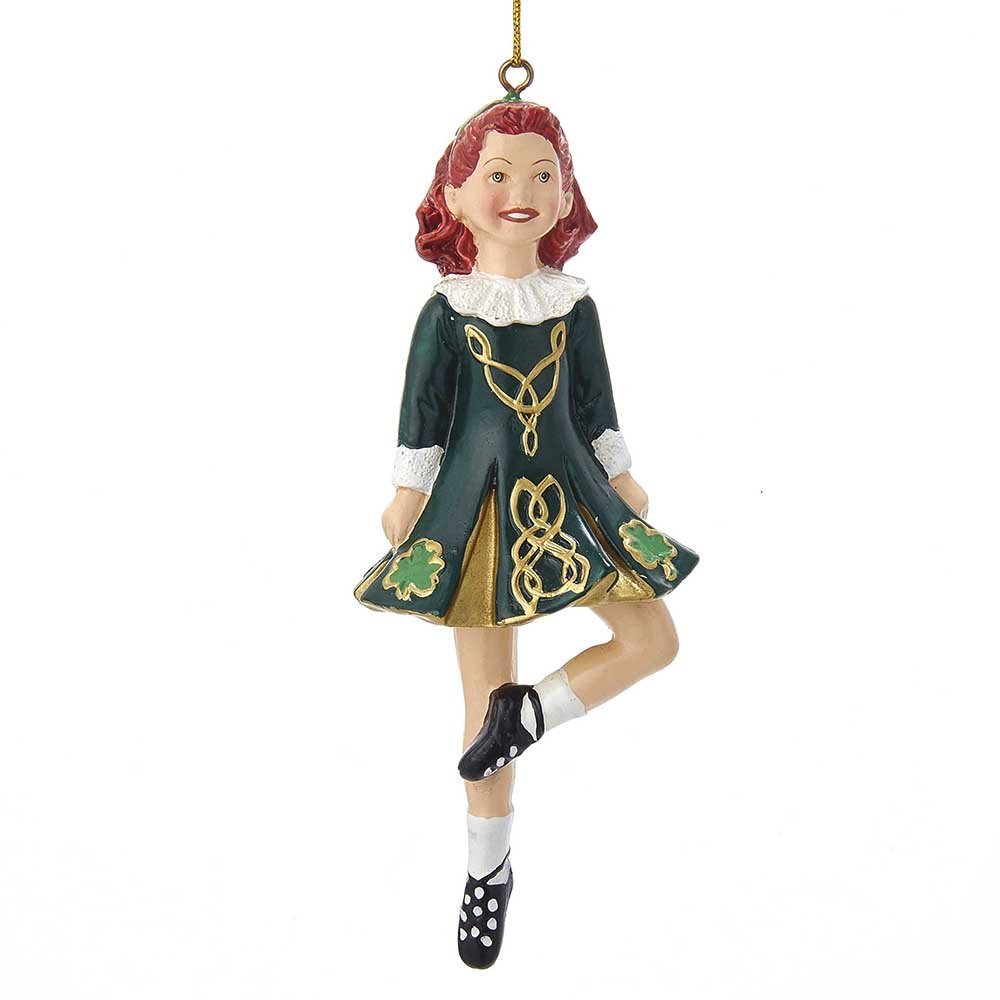 Kurt Adler 6-Inch Resin Step Irish Dancer Ornament for Christmas