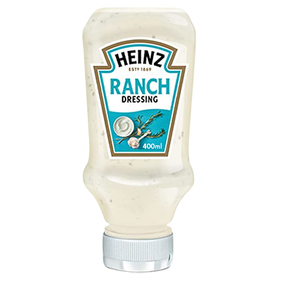 Heinz Ranch Salad Dressing Top Down Squeezy Bottle Mayonnaise, 400g