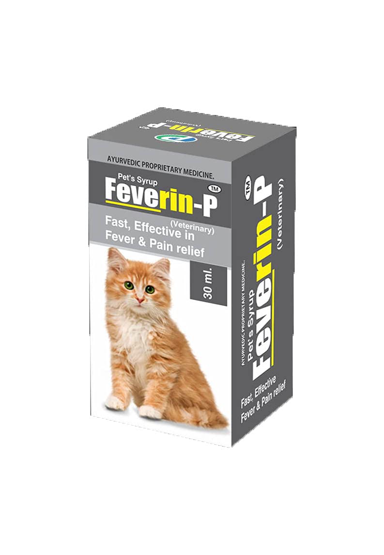 Feverin-P Fast Effective Fever & Pain Relief Herbal Base Anti-inflammatory Liquid 30ML (Pack of 5)