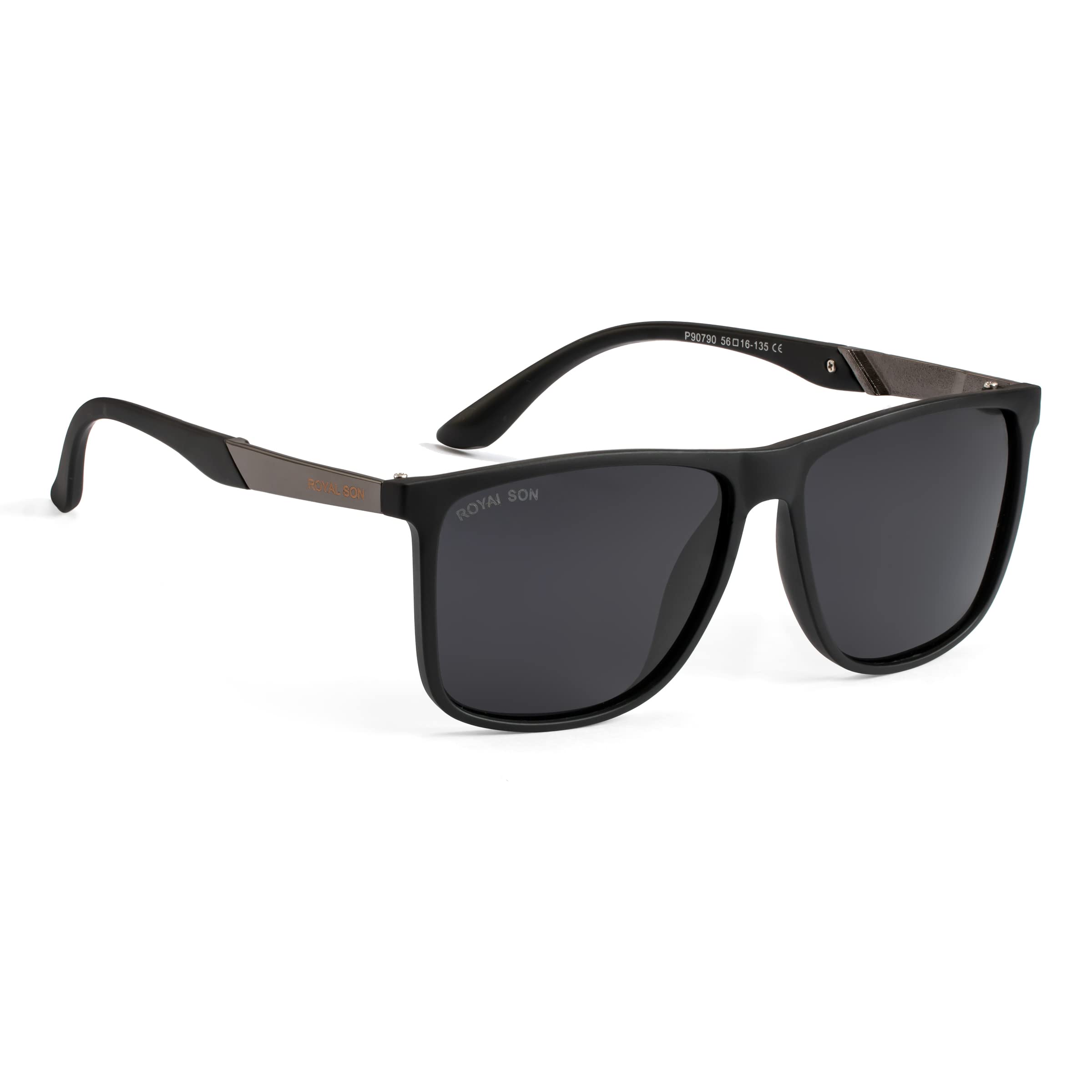 ROYAL SON Retro Square Polarized Sunglasses Men Women