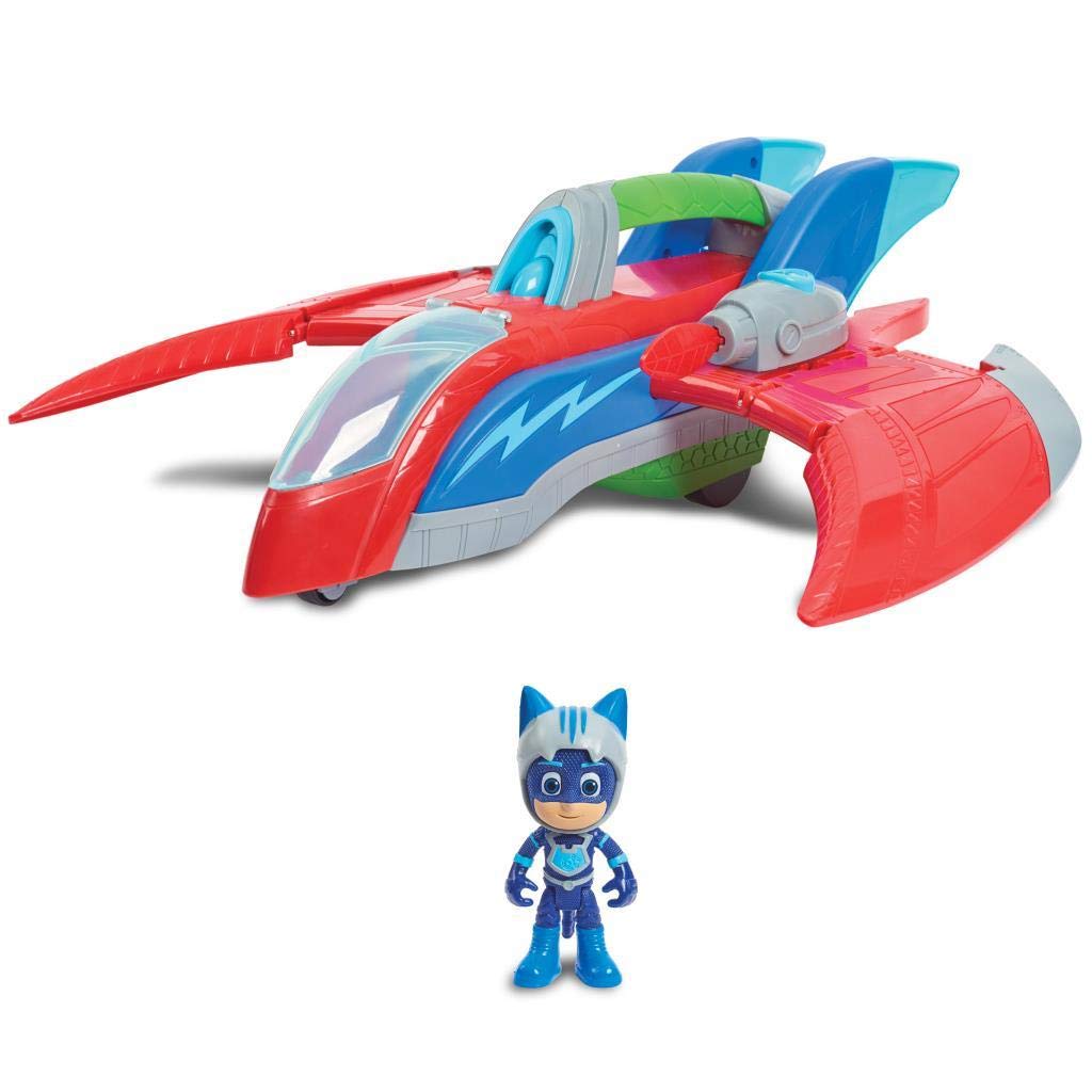 PJ MASKS Air Jet Playset, Kids' Toy Figures & Vehicle Playsets, Toy Jet, for Kids Aged 3 and Up