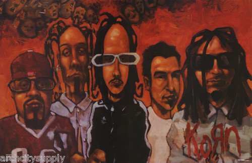 Korn Poster Band Shot Cartoon