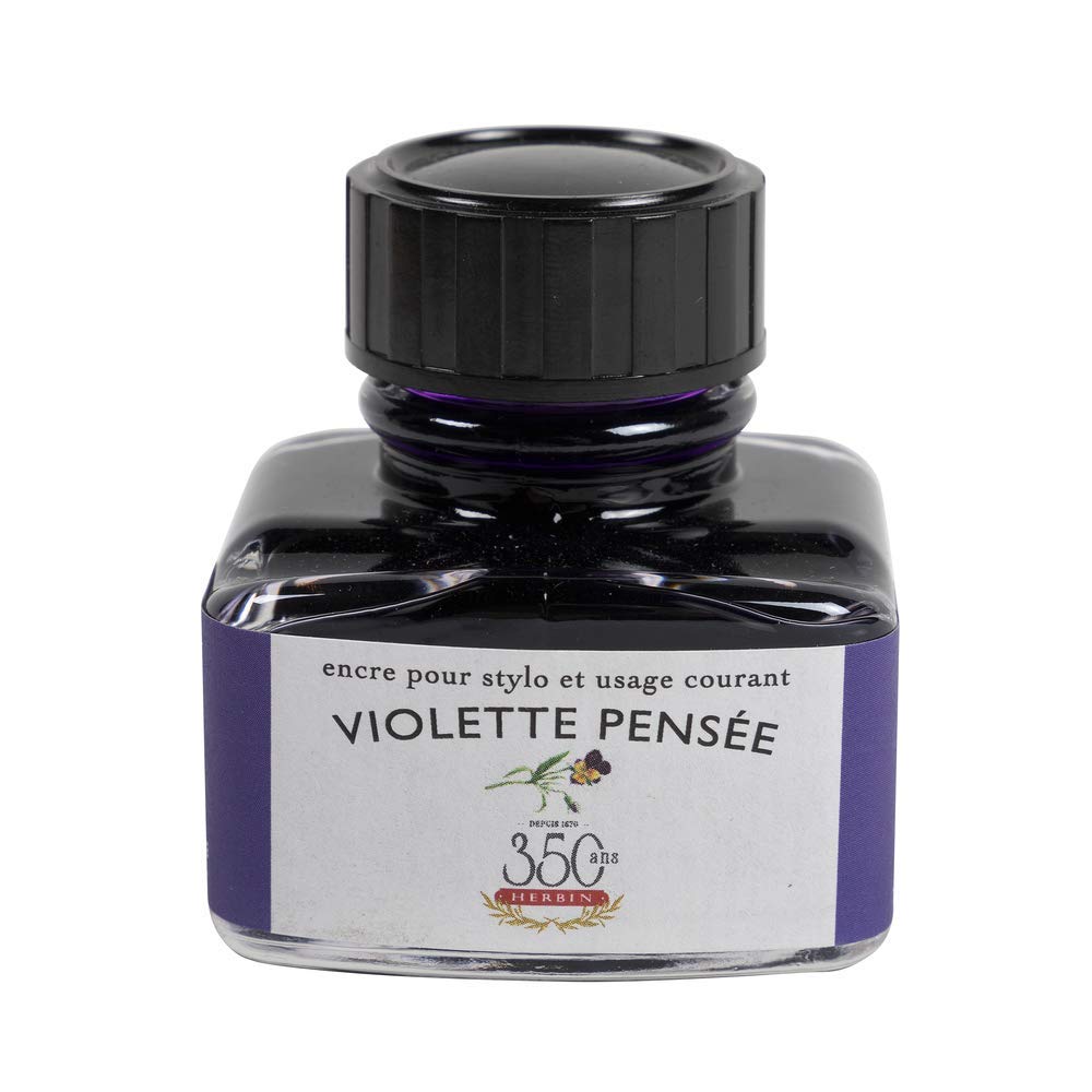 J Herbin 30 ml"D" Ink Bottle - Violet