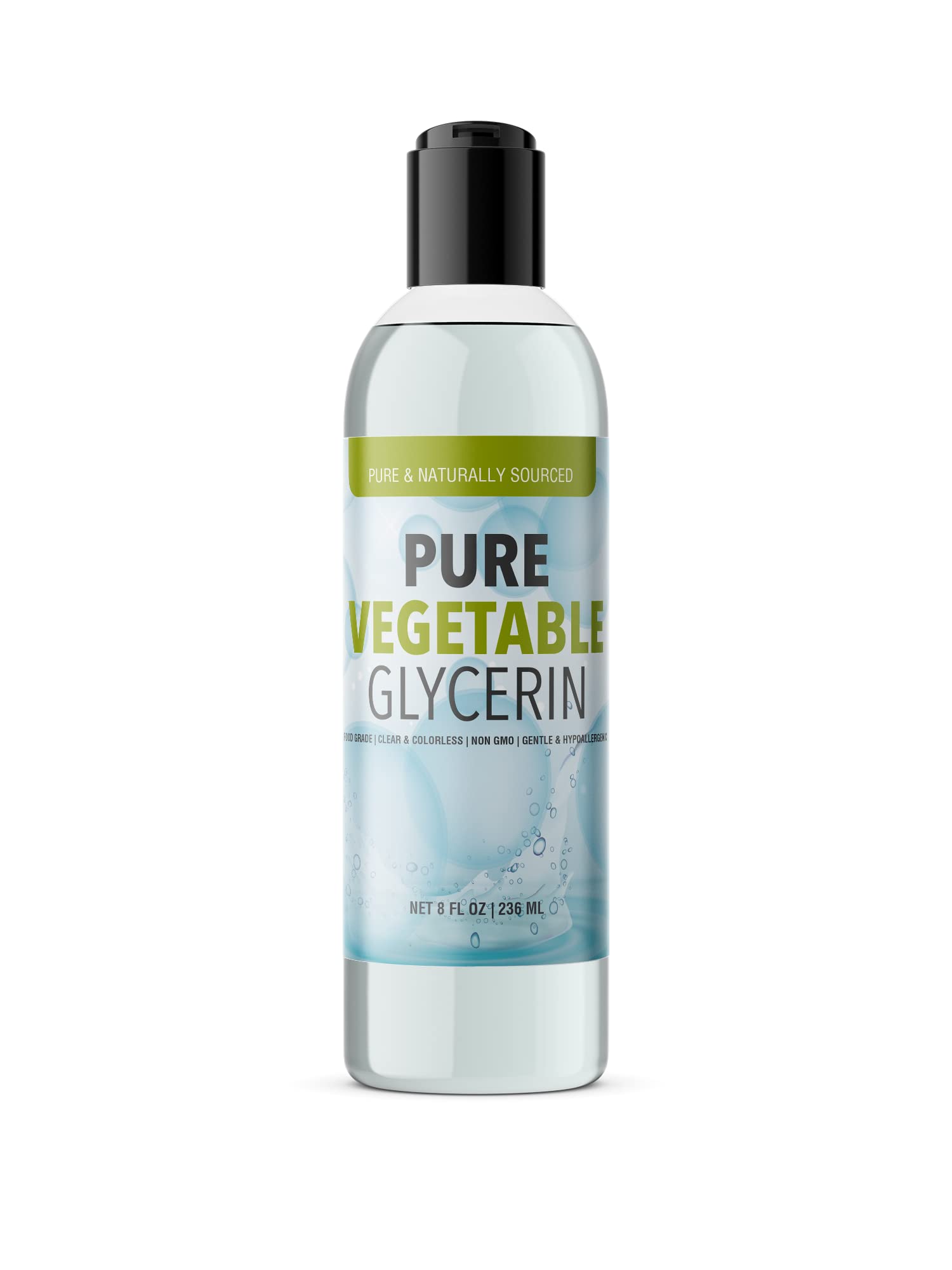 Pure Original Ingredients Vegetable Glycerin (8 fl oz) Food Grade, Vegan, Hypoallergenic, Odorless, Colorless