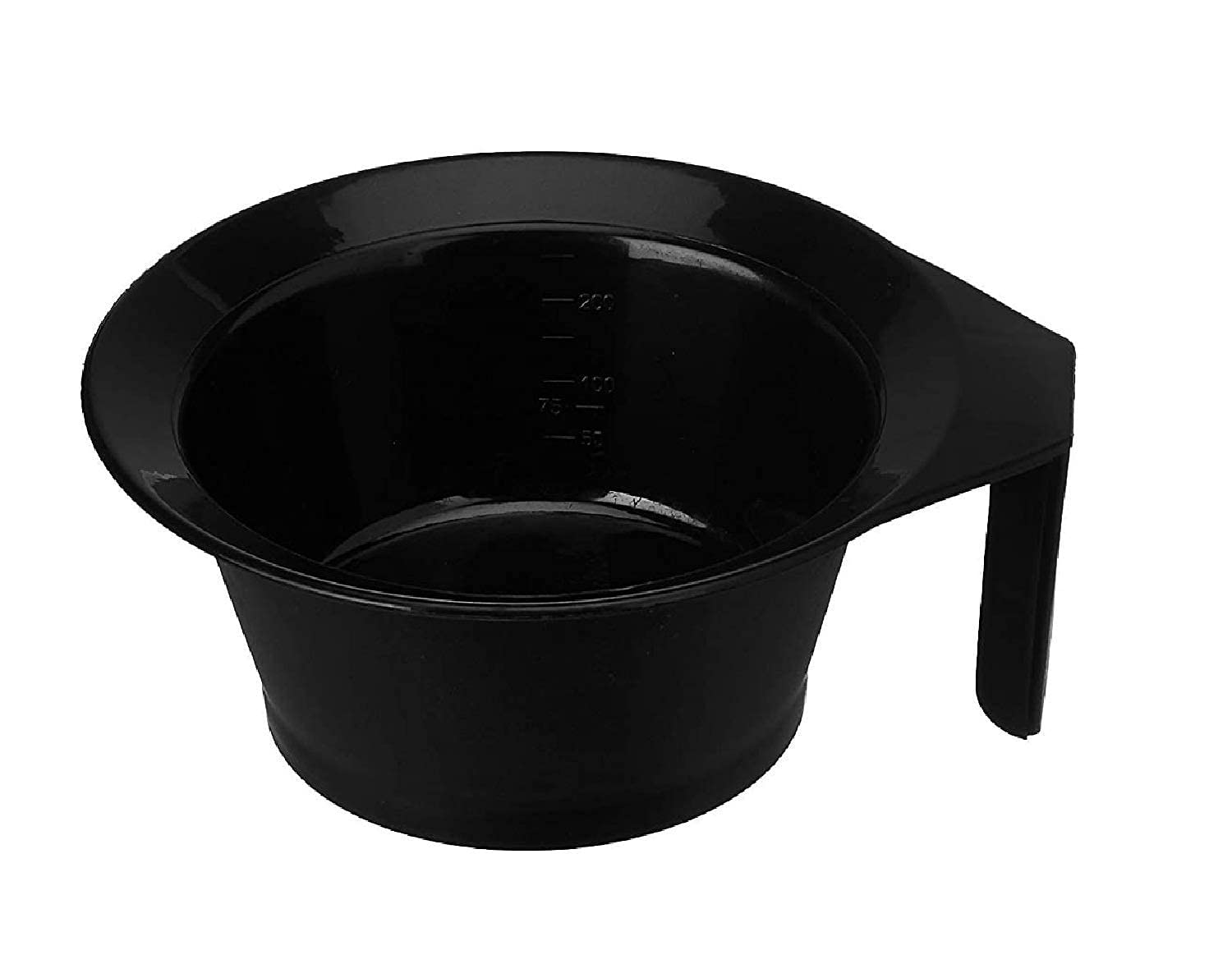 CRIYALE Beauty Salon Spa Professional Styling Hair Color Dye Mixing Bowl with Handle Plastic(Black Color)(Pack of 1)