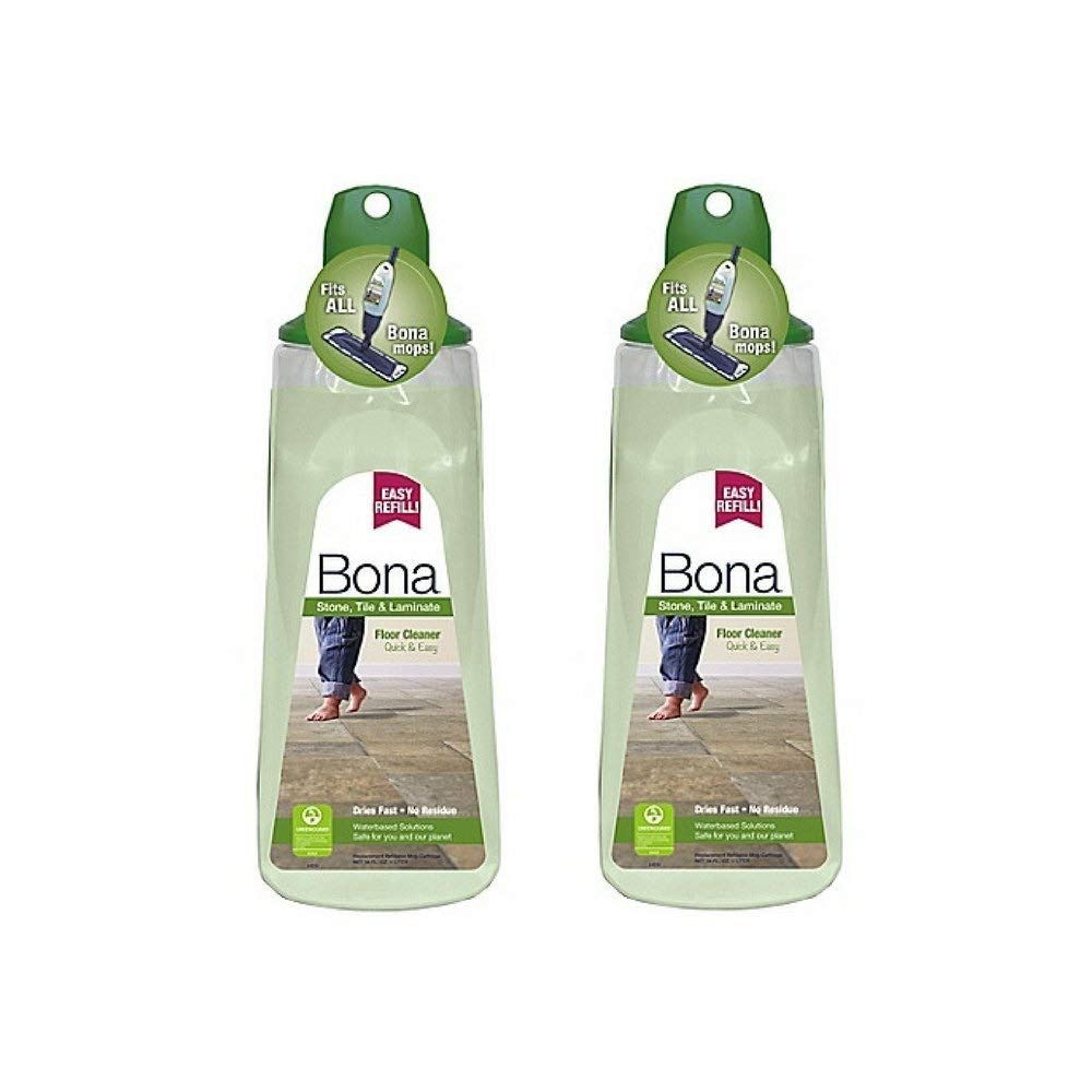 Bona 34 oz. Stone, Tile, and Laminate Floor Cleaner Cartridge, Pack of 2