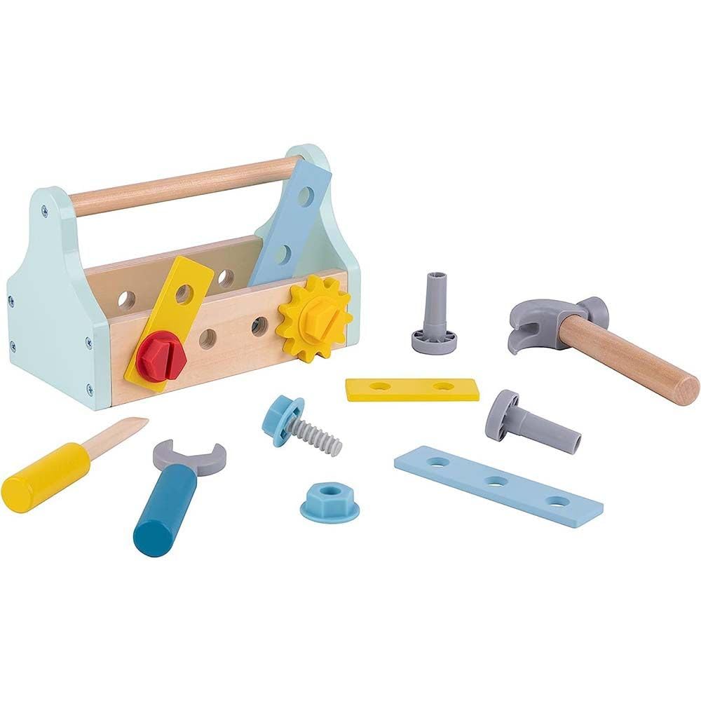 Tooky ToyTK273 Wooden Take-Along Tool Box