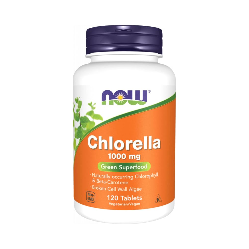 Now Foods, Chlorella Tablets (1000mg, 120 Pieces)