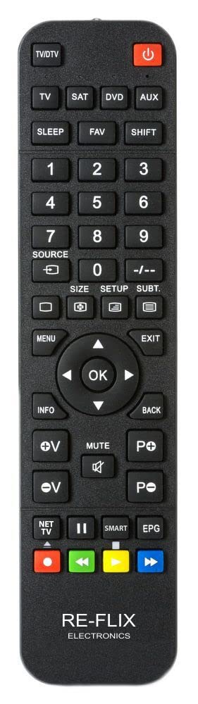 Re-Flix Superior Light 4-in-1 Remote Control for TV AIRIS MW141