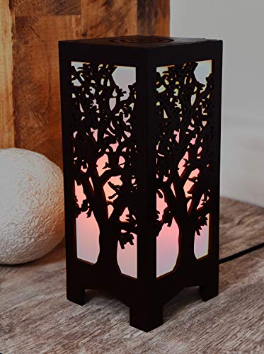 Zuper Wooden Led Table Lamp with Creative Design,Suitable for Bedside,Drawing Room,Lobby Z138