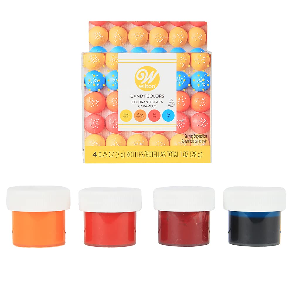 Wilton Primary Candy Color Set (7 g X 4 Bottles X 1 Set)