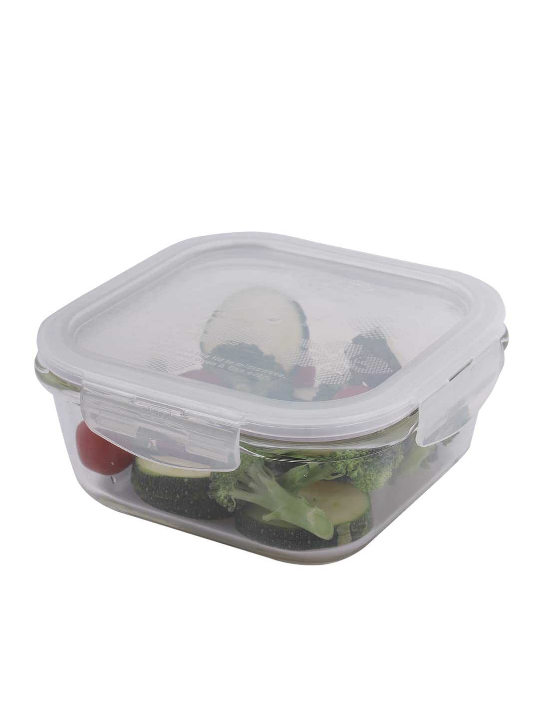 LocknLock Glass, 3.2 Cup, Borosilicate Glass, Oven Safe, Bpa Free, 100% Airtight, Glass Square Food Storage Container With Lid