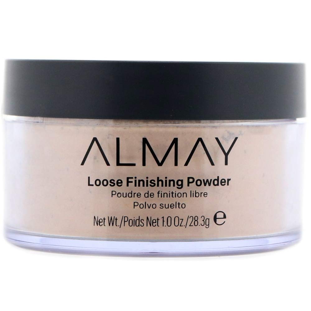 AlmayLoose Finishing Powder, Natural Finish Mattifying MakEUp Setting Hypoallergenic, Cruelty Free, Fragrance Dermatologist D, 100 Light, 1 Oz