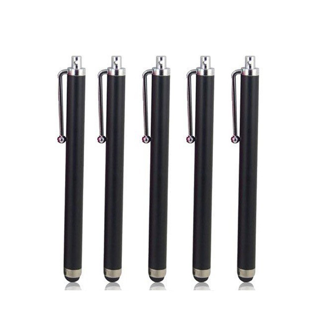 Reedax 5 x Touch Pens for All Touch Screen iPhone, iPad Mini, HTC, Motorola, Sony, Microsoft & Tablets (Black)