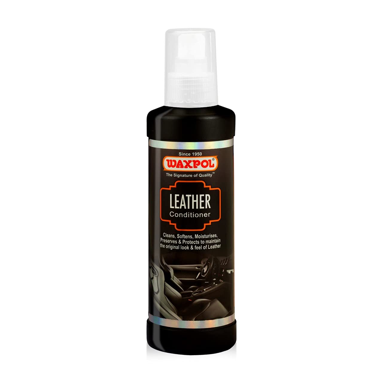 WaxpolLeather Conditioner 200 Ml, Alc915, Black/Grey