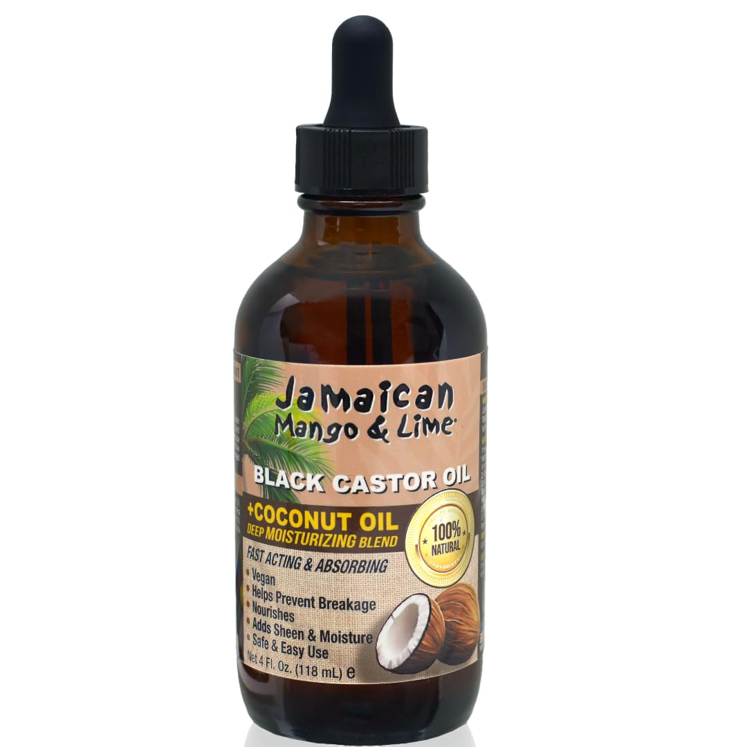 Jamaican Mango & Lime Black Castor Oil - Coconut, Organic, 118 ml (Pack of 1)