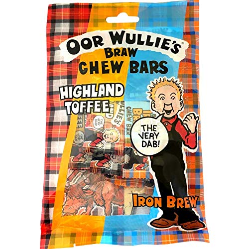 Oor WullieBraw Chew Bars 150g Variety Pack - Highland Toffee & Iron Brew