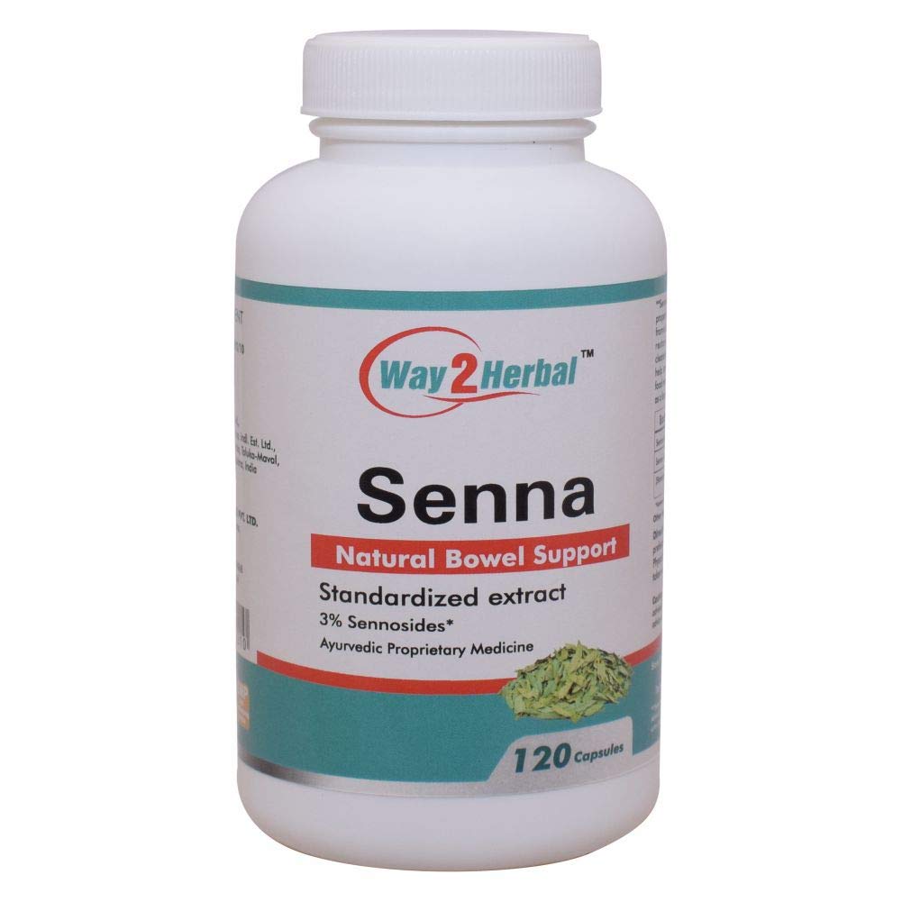 Way2HerbalWay2Herbal Senna Capsules (120 Count Pack of 2)