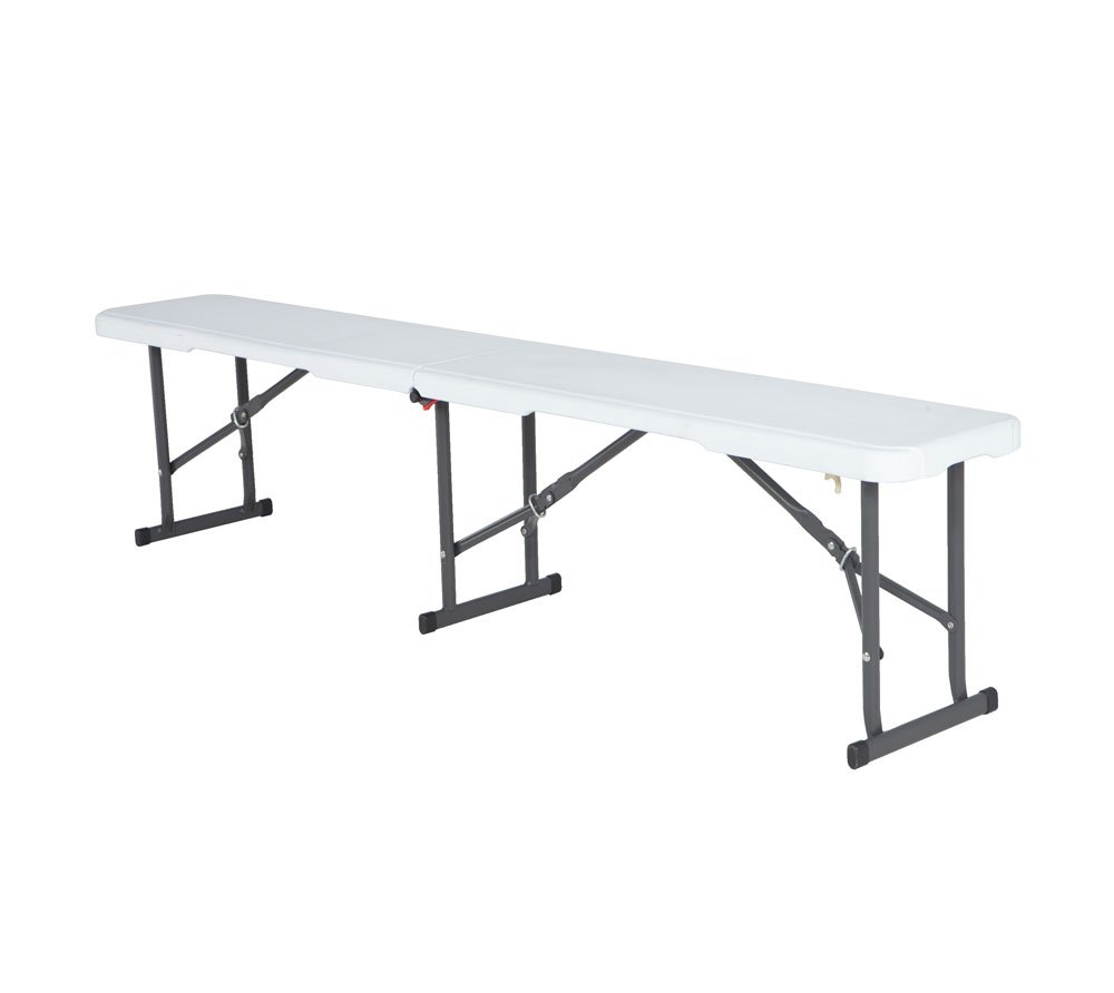 LIFETIME 80305 6 Ft/1.83 m Fold in Half Bench, White, 9.8 cm*96.0 cm*30.5 cm