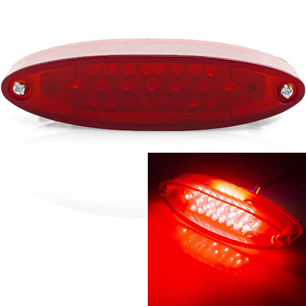 evomosa Motorcycle Taillight Universal Brake Stop Light ATV Tail Light