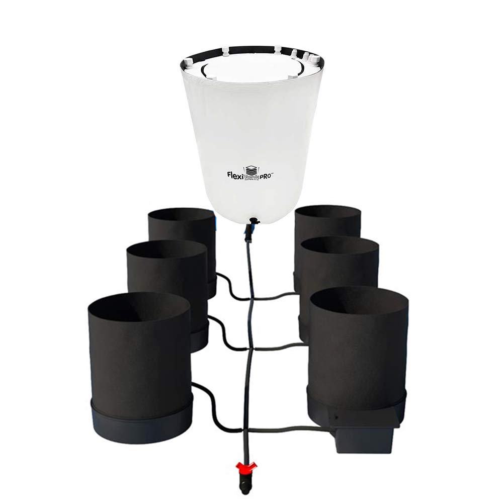 AutoPot Spring Pot 6 Pot XL System with 25 Gallon Flexi Tank PRO (5 gal Spring Pots)