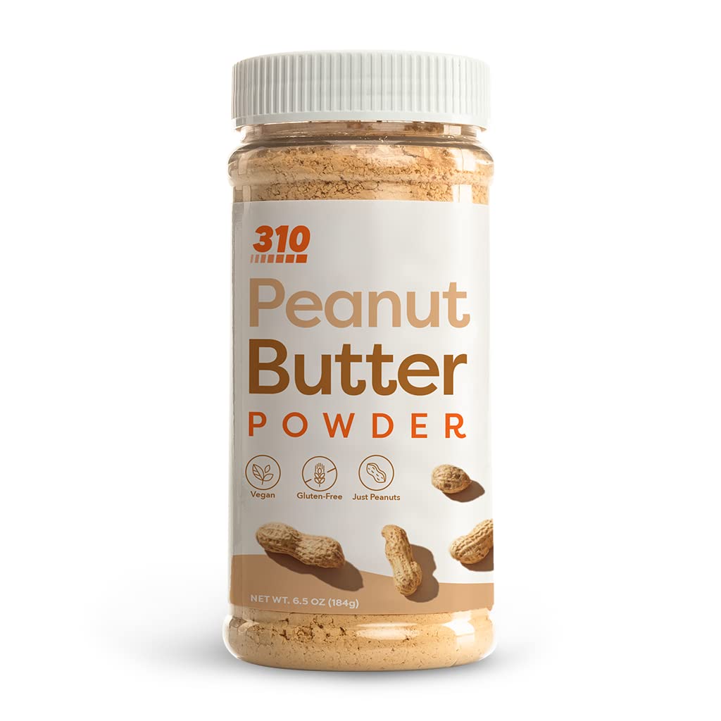 310 NutritionPowdered Peanut Butter Non GMO - All Natural - Gluten-Free Protein Powder 6.5oz