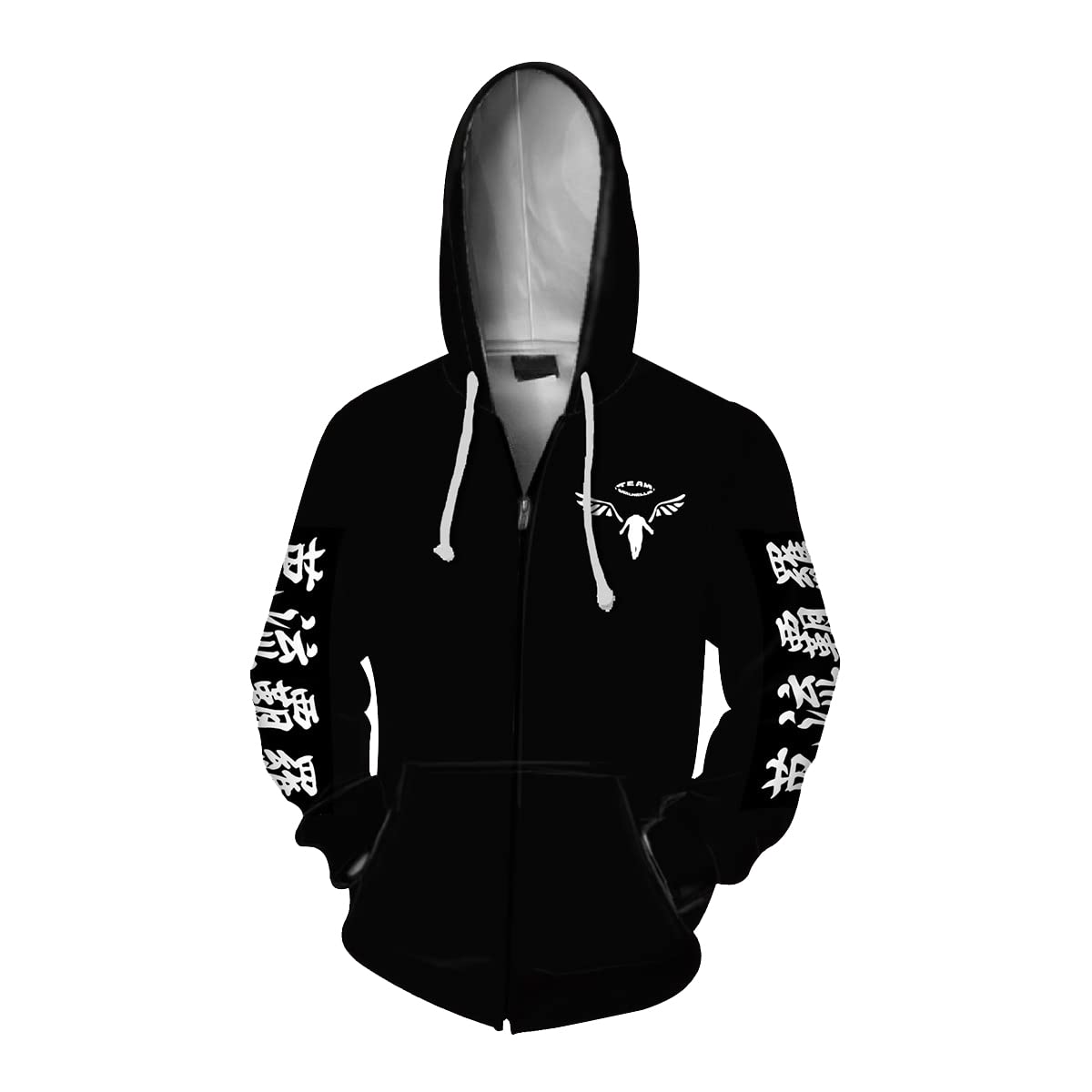 Colonghsou Anime Hoodie Japanese Cosplay Sweatshirts Novelty Pullover Clothing Pockets