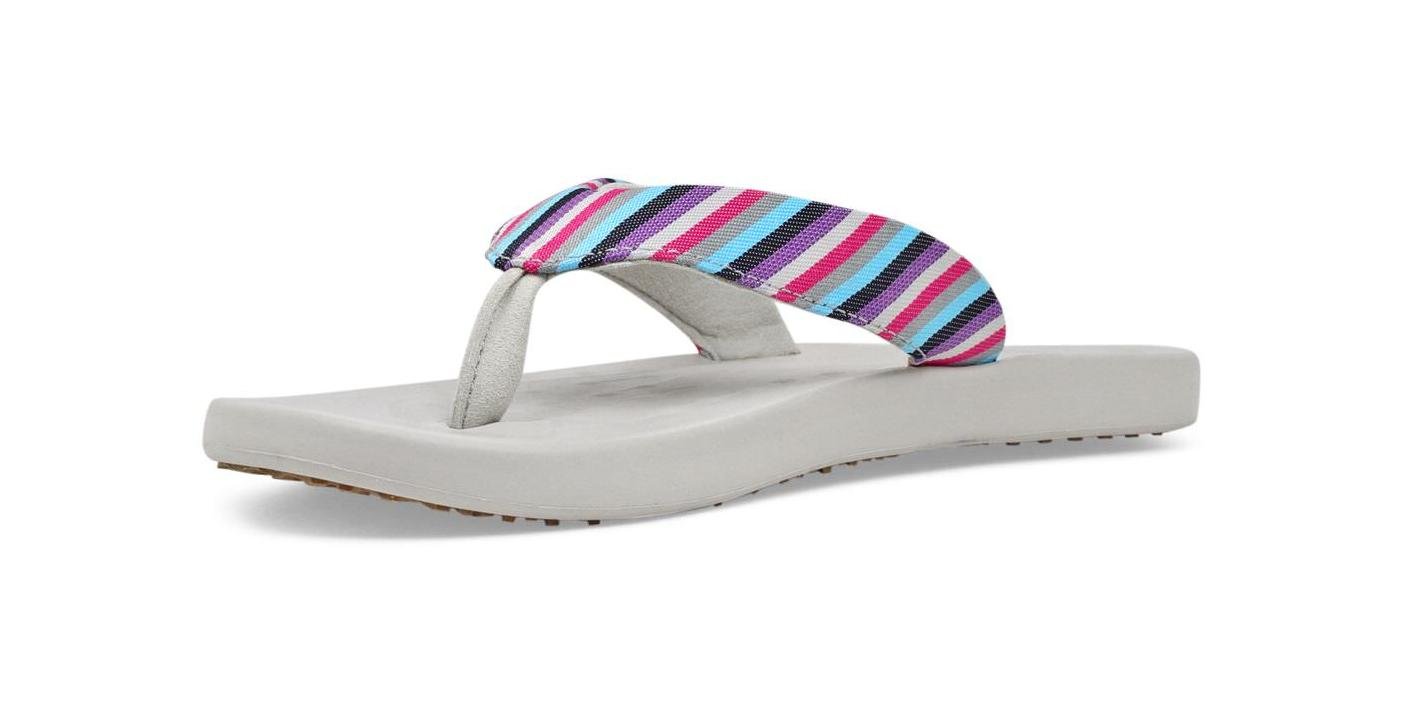 SoftScienceWomen's Waterfall Stripe Flip-Flop Violet 5