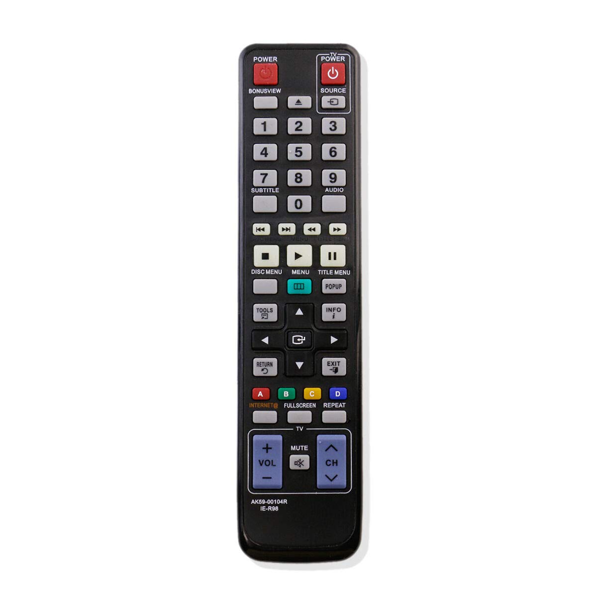 NKF New AK59-00104R Remote for Samsung DVD Blu-Ray Player BD-C5500 BD-P1600 BD-D5700