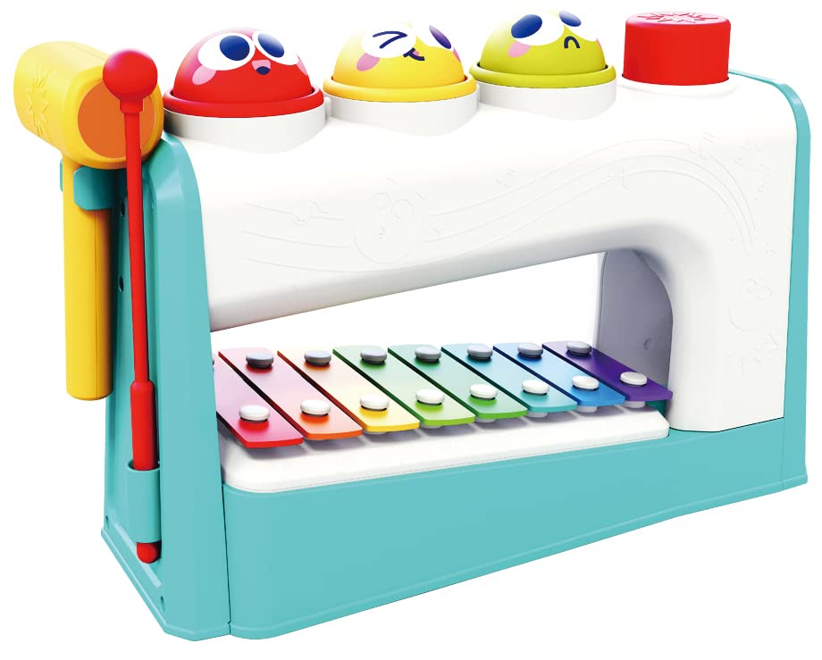 Hola Multifuntional Music Center with Xylophone and Rolling Ball Game improves early development for child over 18 months