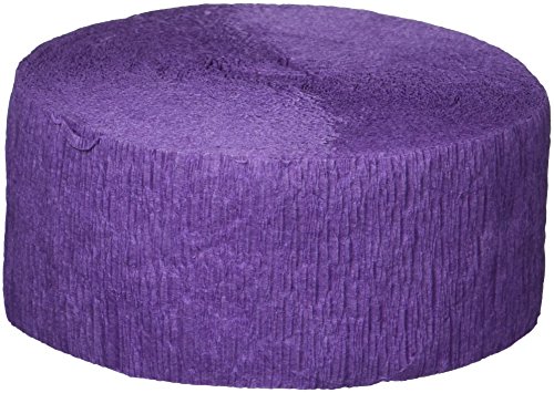 Darice L239 Crepe Streamer, 81', Violet