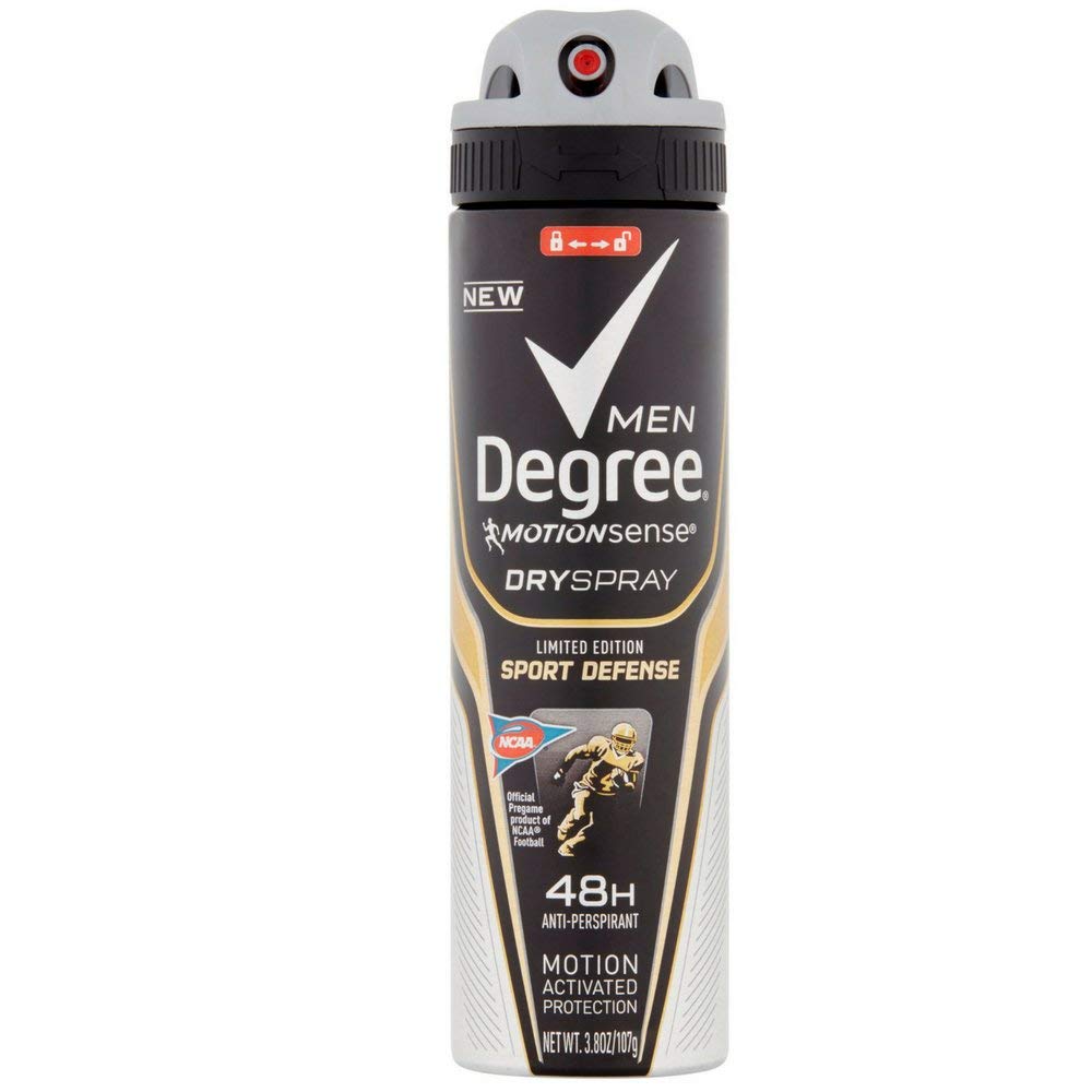 DEGREE Men Motion Sense Spray Antiperspirant Sport Defense Pack of 5 Multi