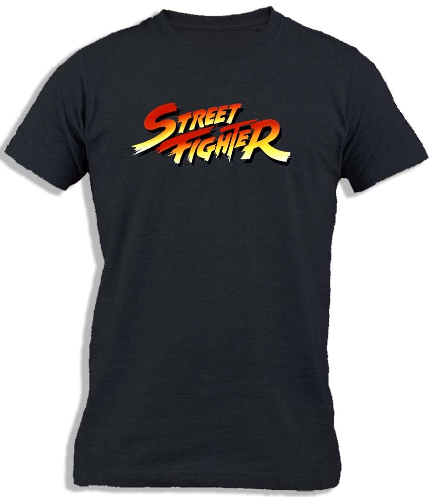 Ay Cabron™ Street Fighter Logo | Street Fight The Movie TV Series | Fight Videogame Retro Logo Cotton T-Shirt For Men