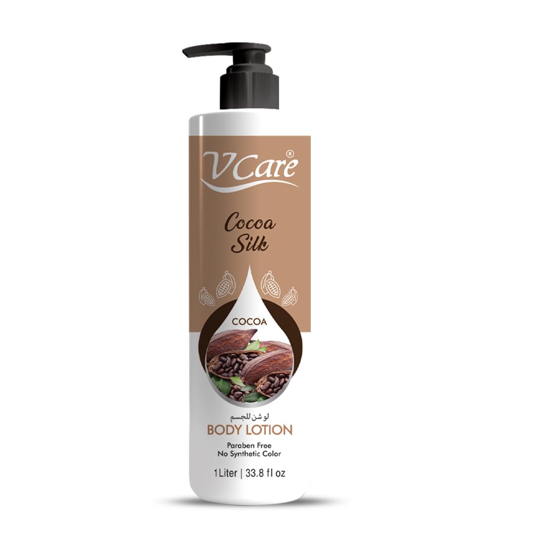 V CareCocoa Silk Deep Hydration Body Lotion 1 Liter – All Day Glow