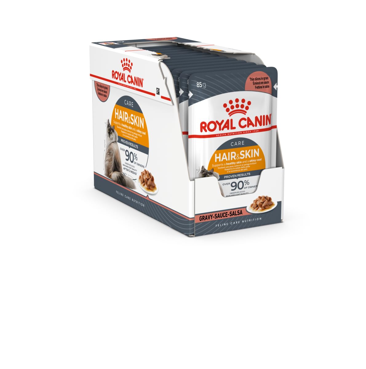 Royal Canin Feline Care Nutrition Intense Beauty Gravy 12x 85gm Cat Wet Food Pouches