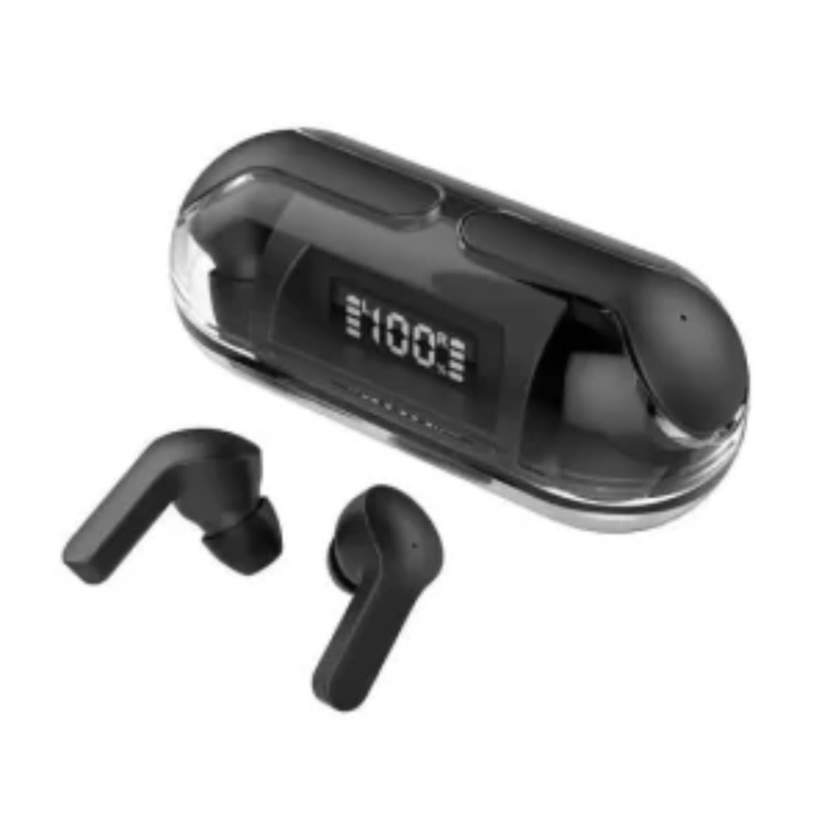 High Fidelity Sound Wireless Bluetooth Earbuds with Adaptive Noise Cancellation/Bluetooth Earphones with AI Call Noise Reduction, Touch Control, Creative Transparent Design, Perfect for Music & Calls