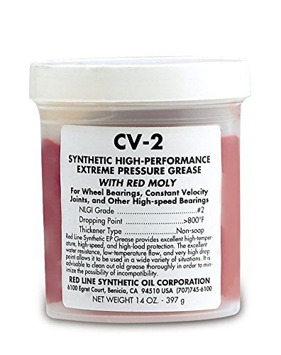 Red Line Oil 80422 CV-2 Grease with Moly - 6 (14 oz)