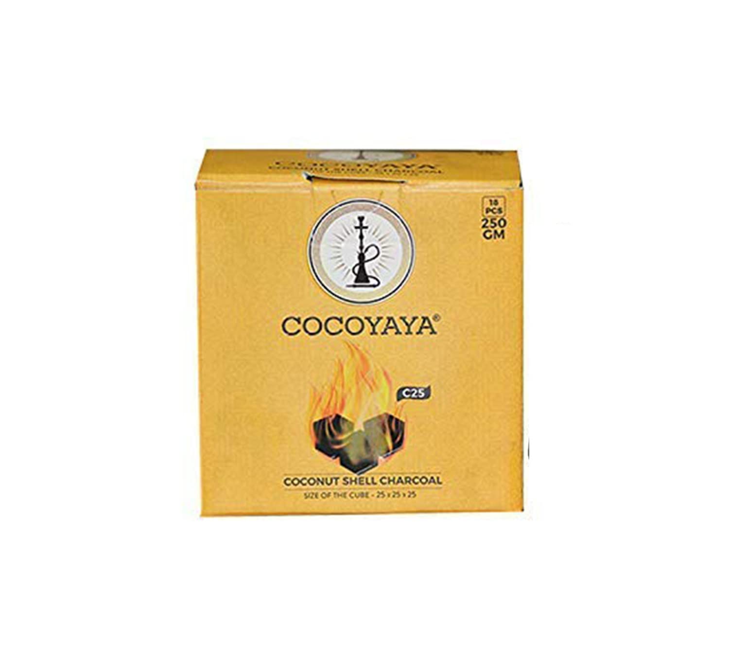 COCOYAYA Coconut Charcoal for Shisha Hookah 250Gm (18 Pcs)